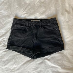 RSQ High Waisted Black Jean Shorts